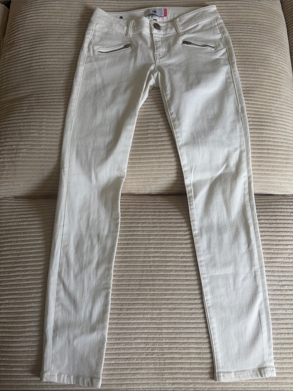 CAbi White Skinny Jeans
